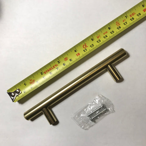 SS86G Aluminum Handles 6", Gold Color, Pack of 20 Pieces