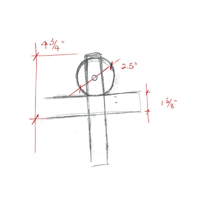 Barn Door Hardware Kit, Double Door #WH1D