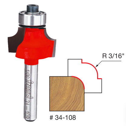 Freud Rounding Over Bit, 1/4" Shank (7 Variants)