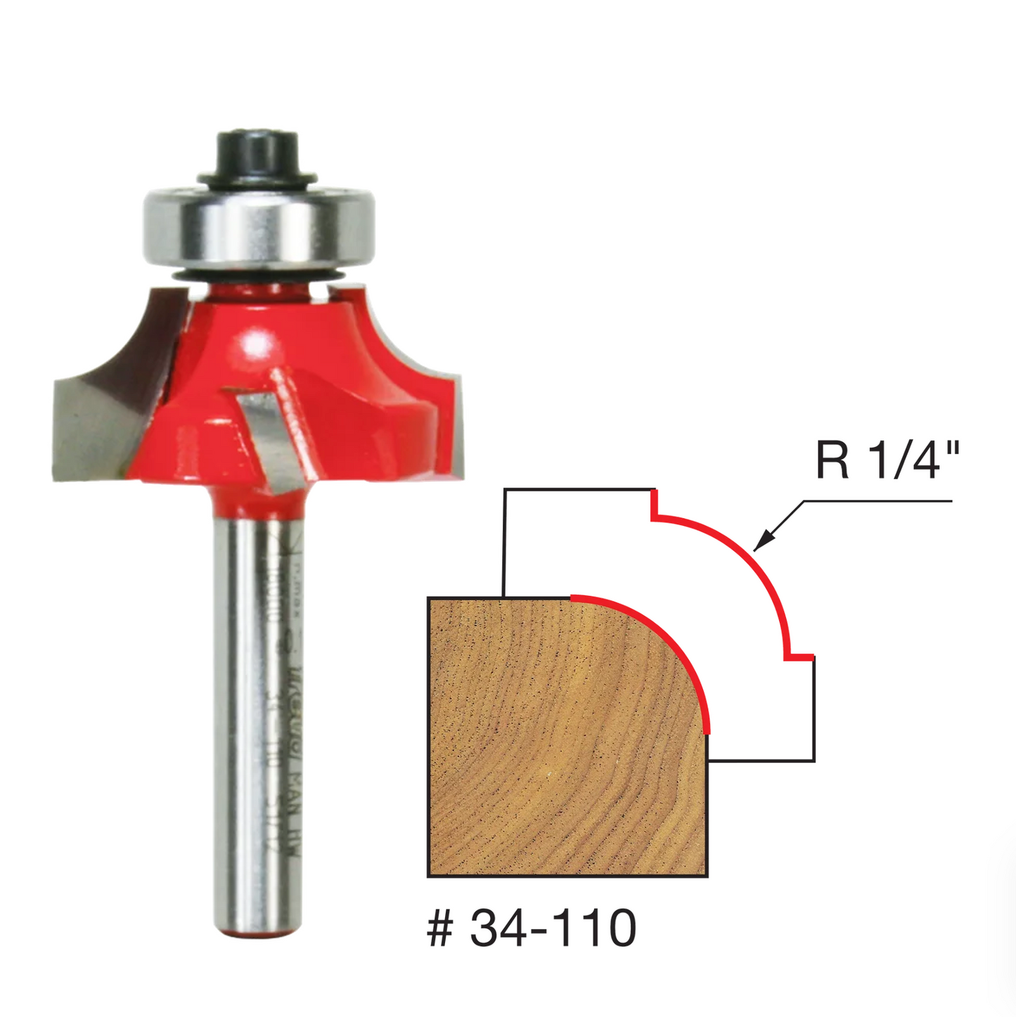 Freud Rounding Over Bit, 1/4" Shank (7 Variants)