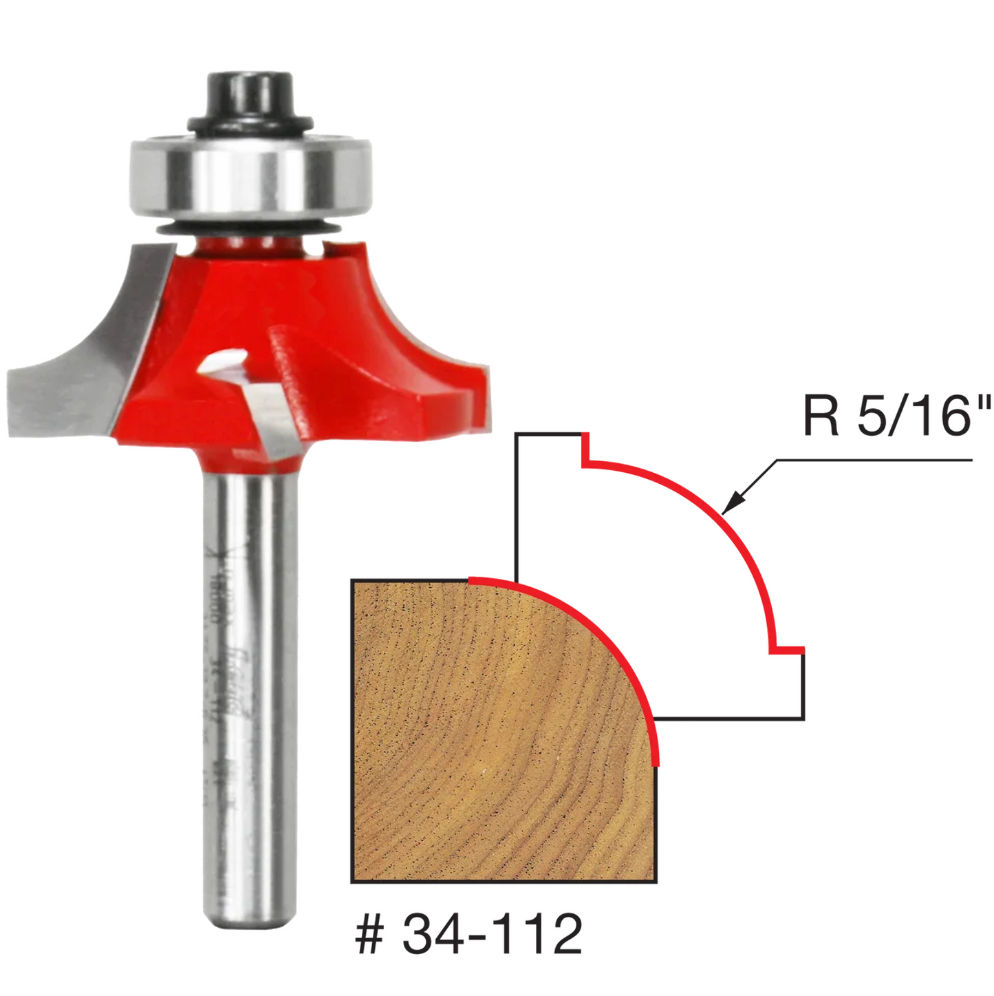 Freud Rounding Over Bit, 1/4" Shank (7 Variants)