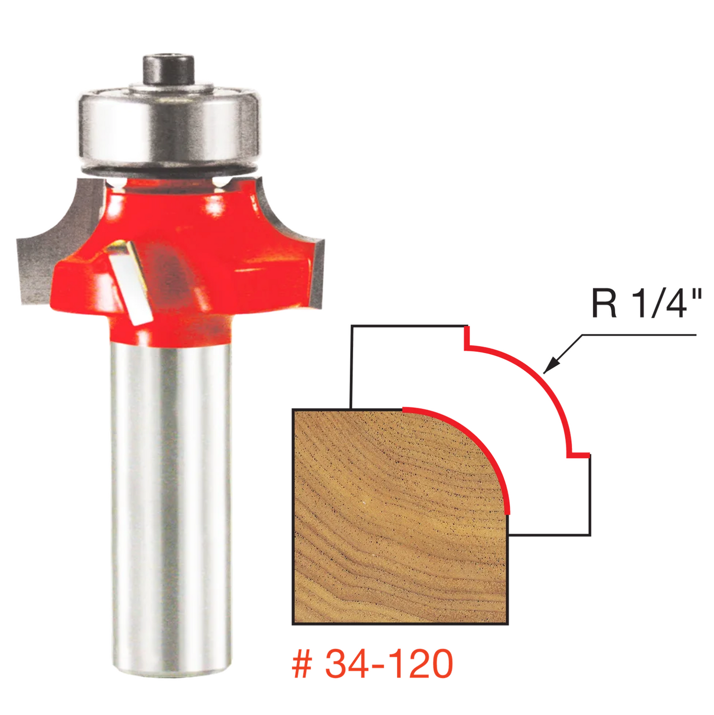 Freud Rounding Over Bit, 1/2" Shank (4 Variants)