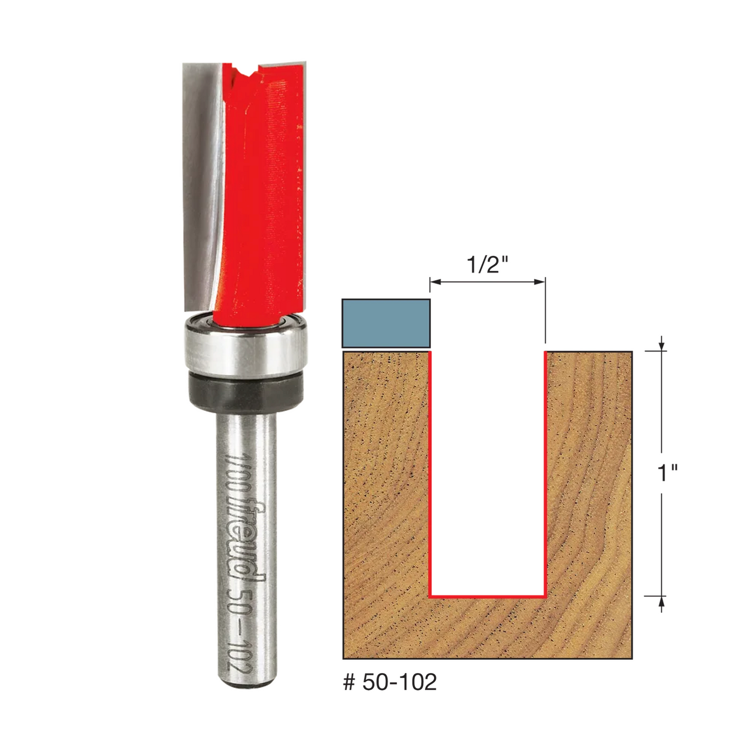 Freud Top Bearing Flush Trim Bit (3 Variants)