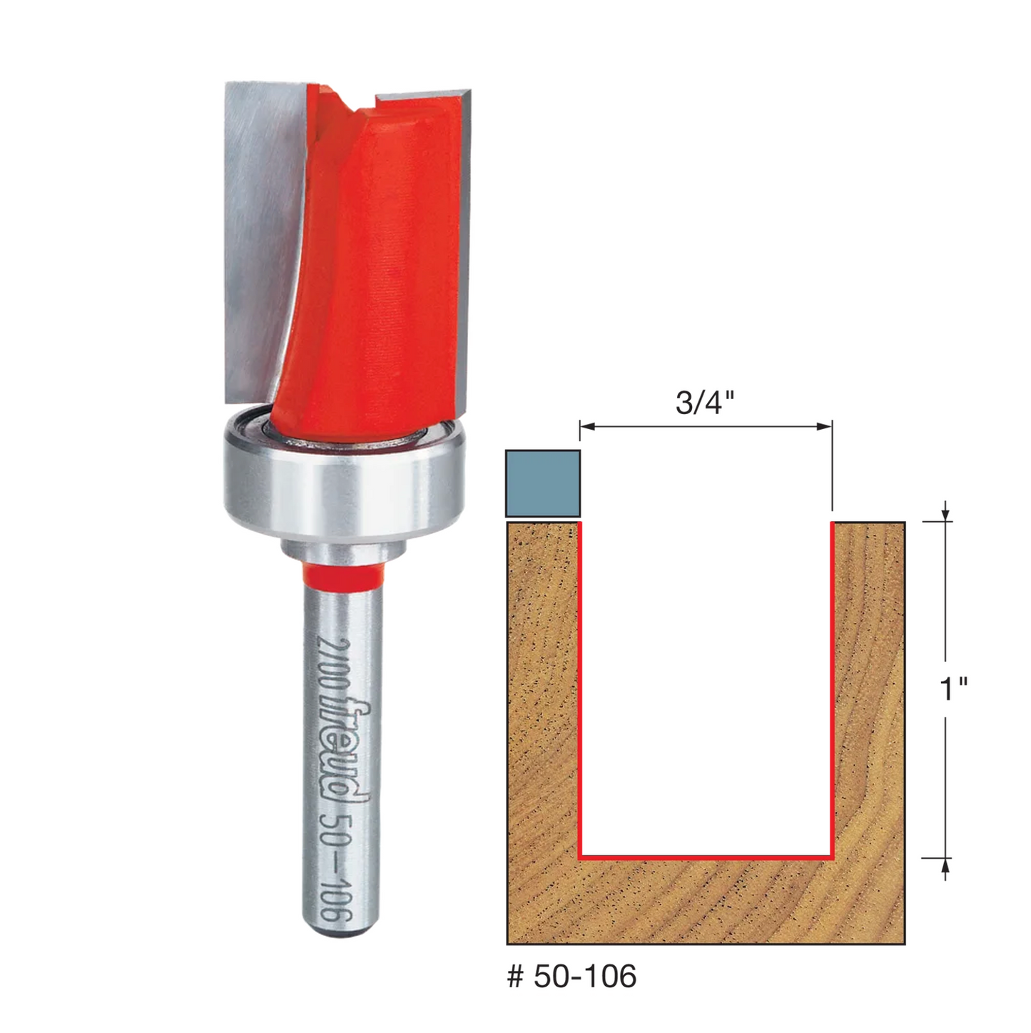 Freud Top Bearing Flush Trim Bit (3 Variants)