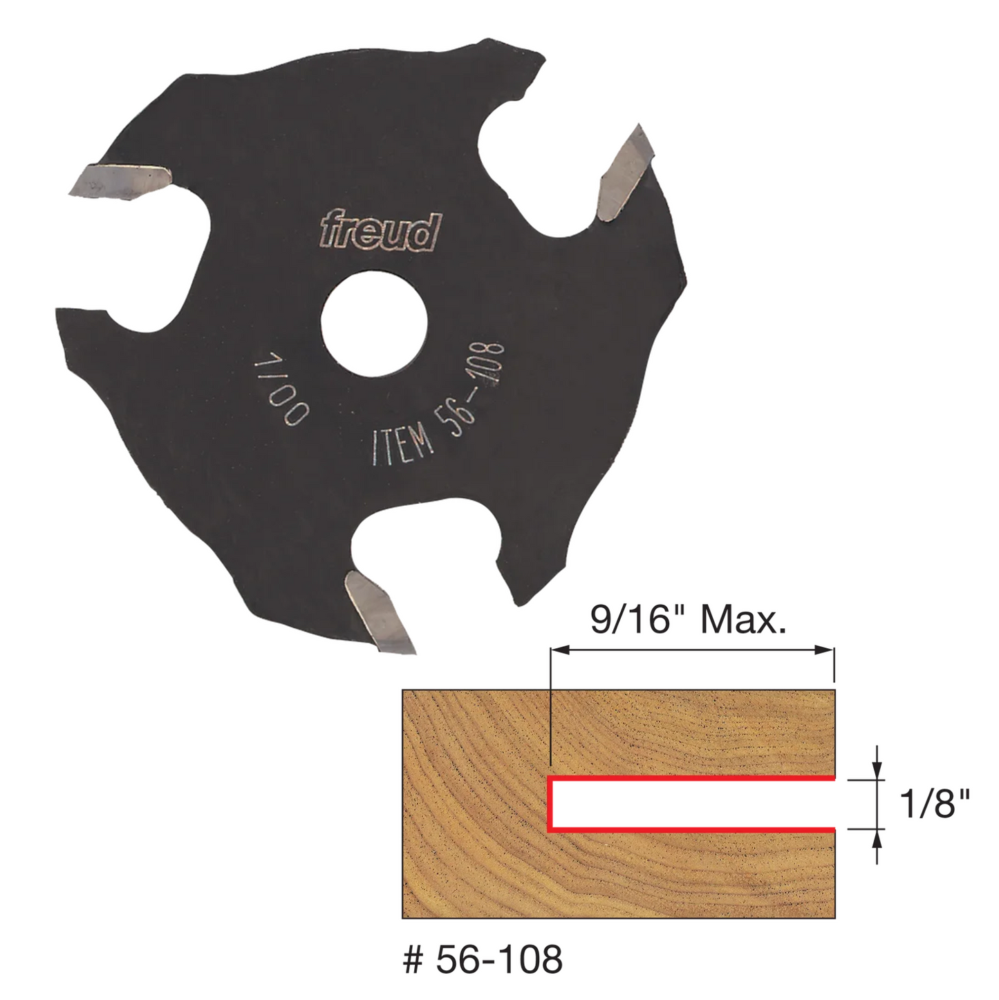 Freud Slot Three Wing Slotting Cutter (3 Variants)