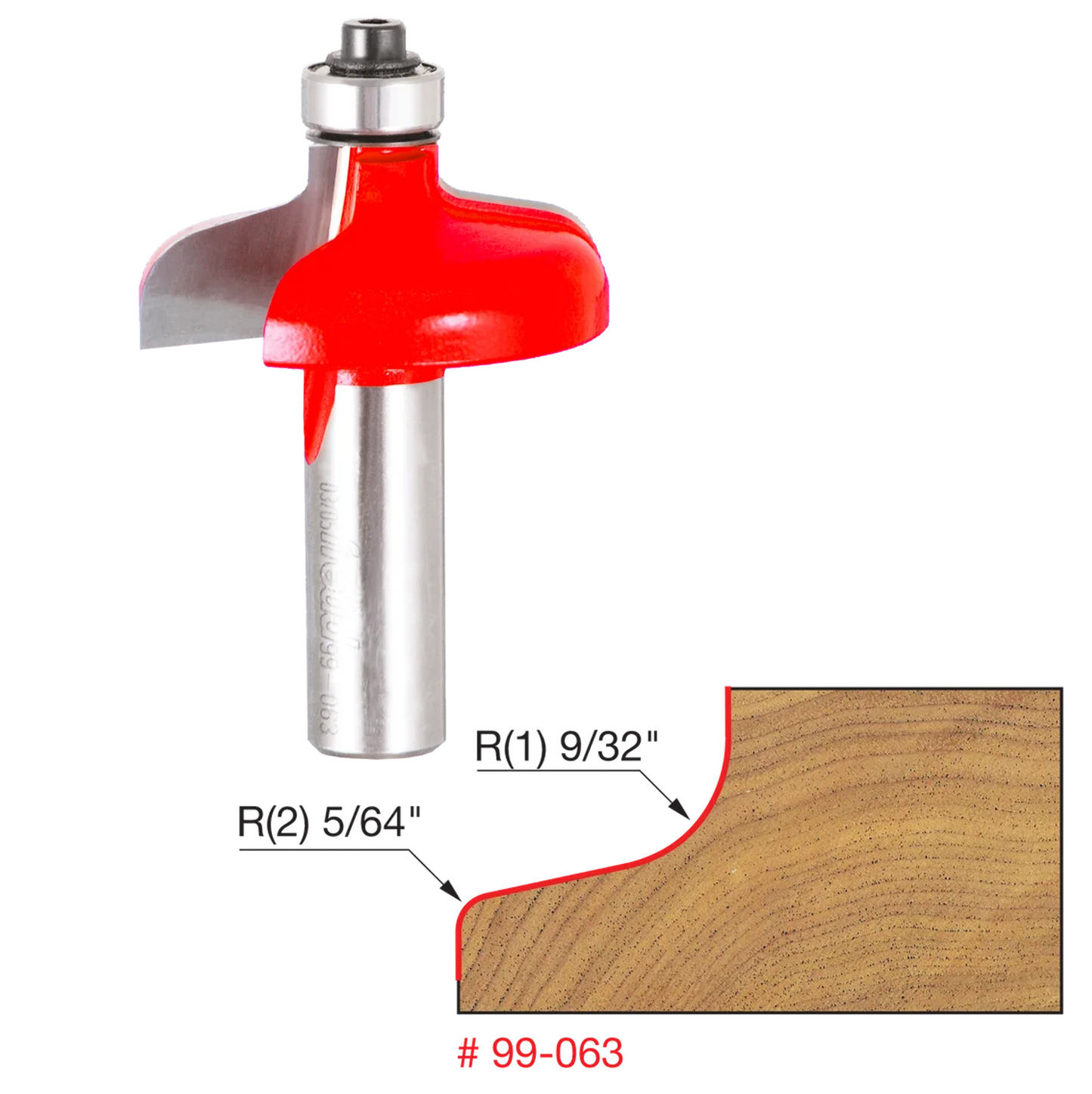 Freud 1-3/4” No Lip Door Edge Bit (99-063)