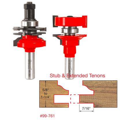 Freud 1-11/16" Premier Adjustable Rail & Stile Bit (2 Variants)