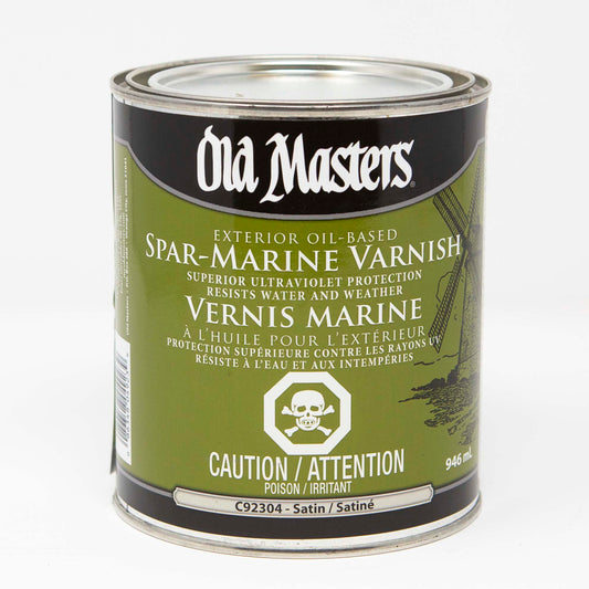 Old Masters Spar Marine Varnish (3 Finishes)