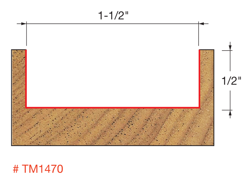 Freud Solid Wood Surfacing & Rabbeting Bit (TM-1470)