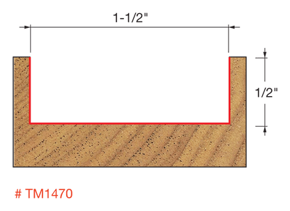 Freud Solid Wood Surfacing & Rabbeting Bit (TM-1470)