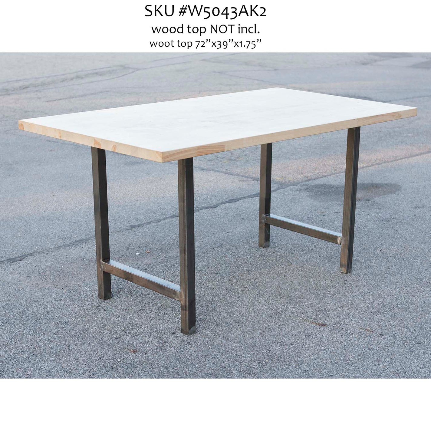 H Shaped Counter Height Dining Table Legs, 1 Pair #W5043AK – Rusty Design