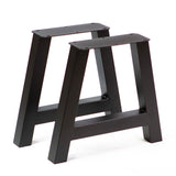 A-shaped black steel legs for coffee table