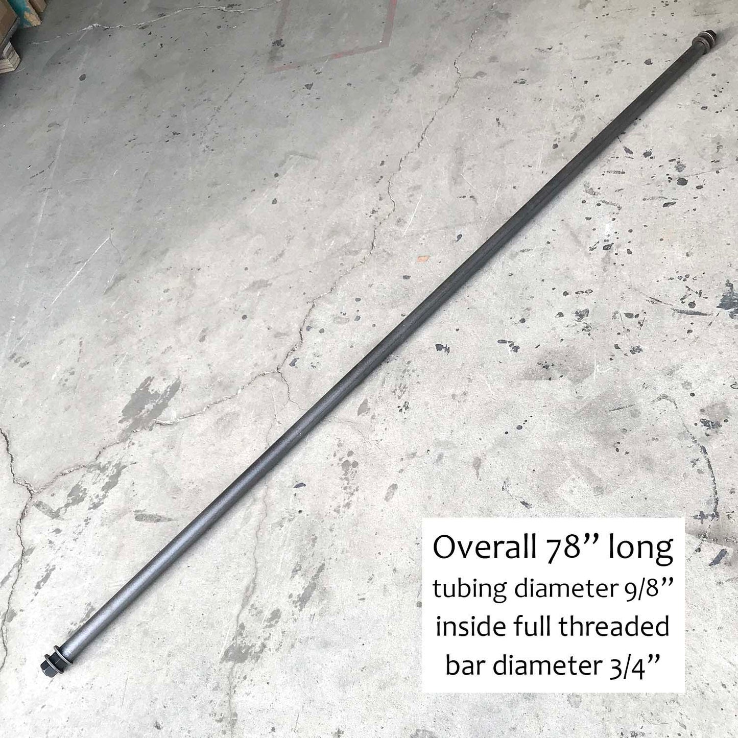 W5045 Cross Bar for table legs, 78" long - RustyDesign