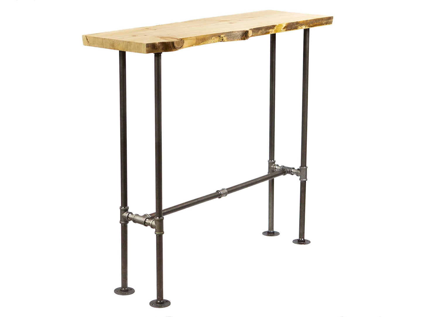 bar height pub table, with pipe legs