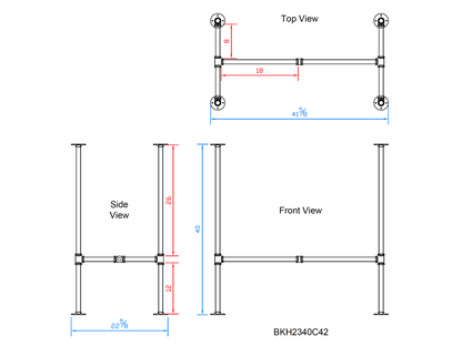 pipe bar table legs