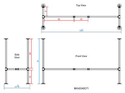 pipe pub table legs