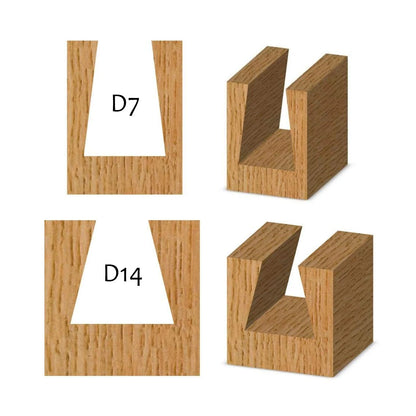 Whiteside, Dovetail Router Bits, Two Flute