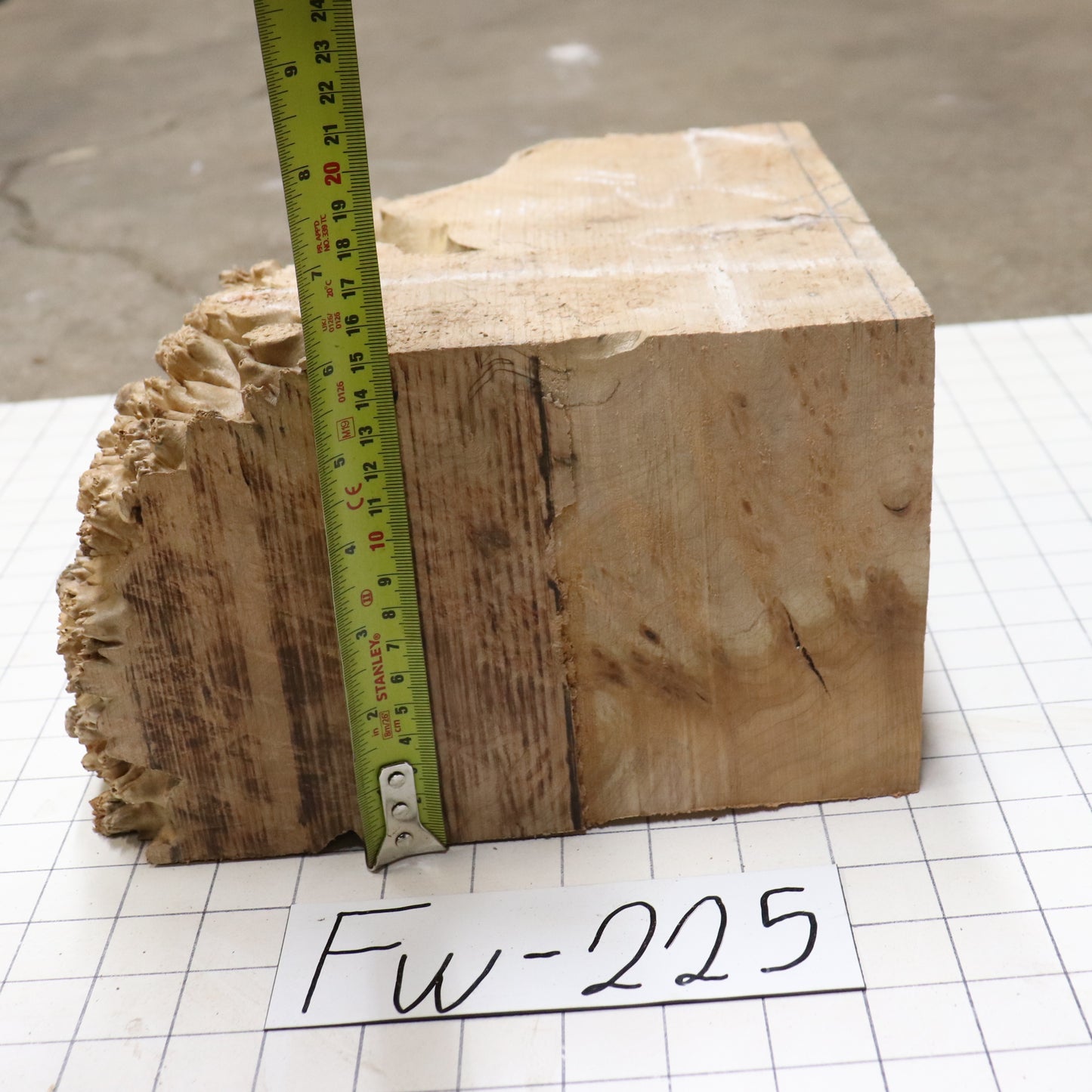 Figured Wood Maple Burl, # FW225, 8.4 Pounds.