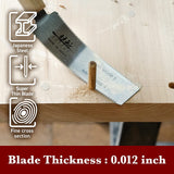 SUIZAN Japanese Flush Trim Cutting Hand Saw Double Edge (Softwood & Hardwood) 5 inch, KUGIHIKI Pull Saw