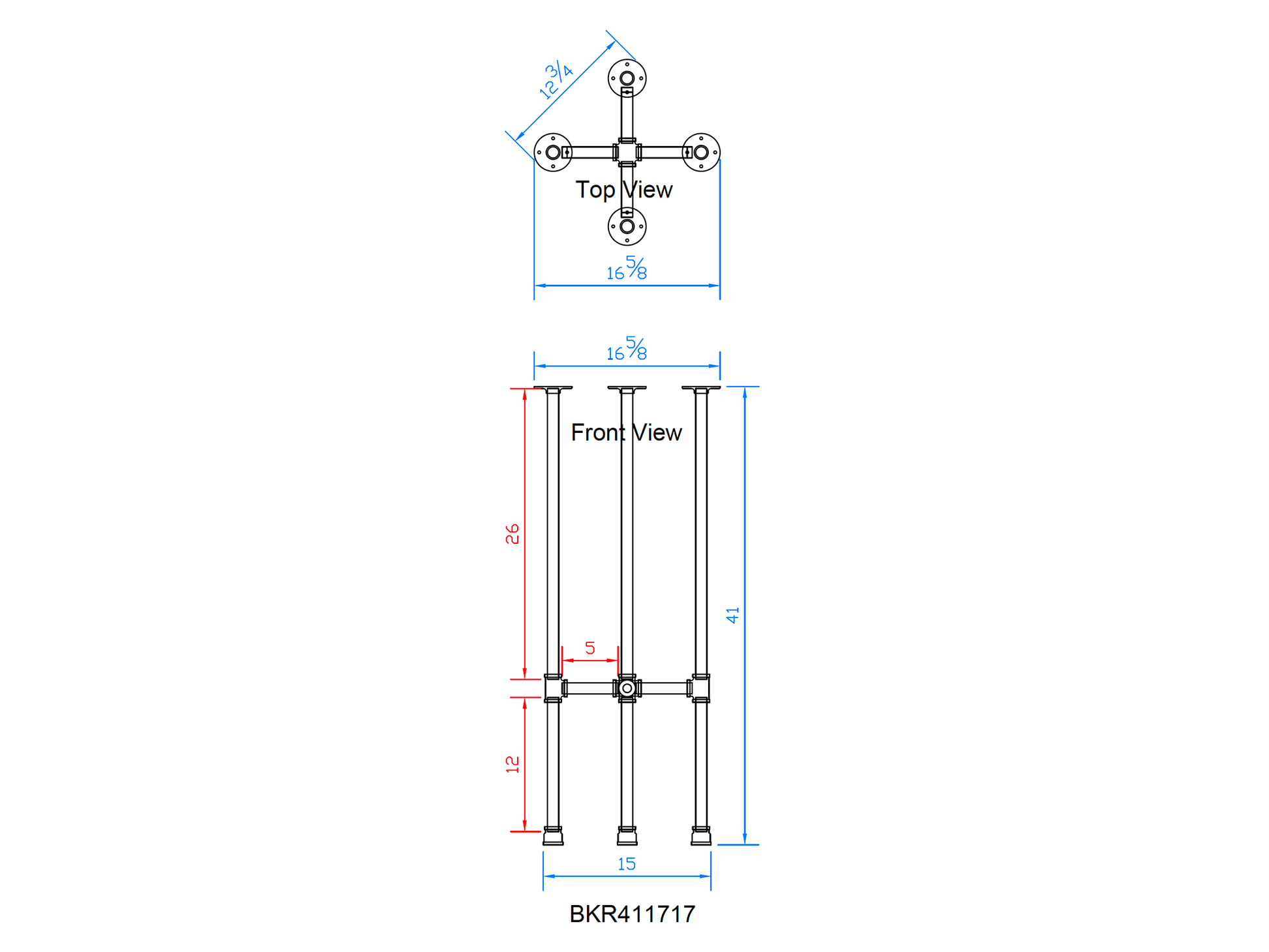 pipe bar table legs