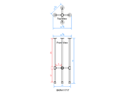 pipe bar table legs