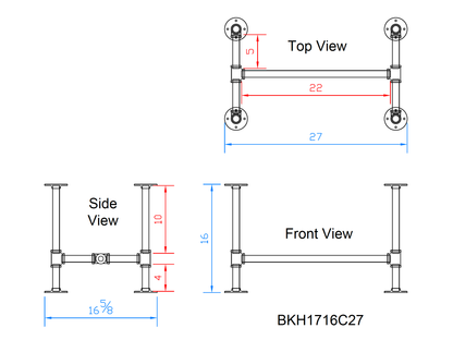 pipe coffee table legs