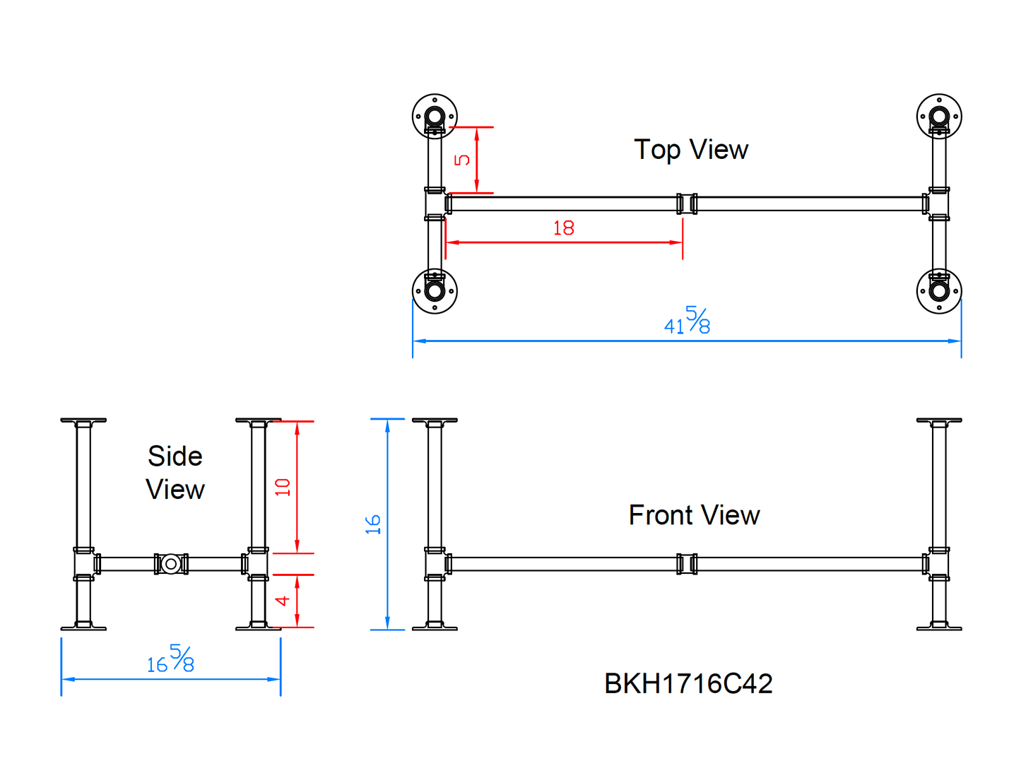 pipe coffee table legs