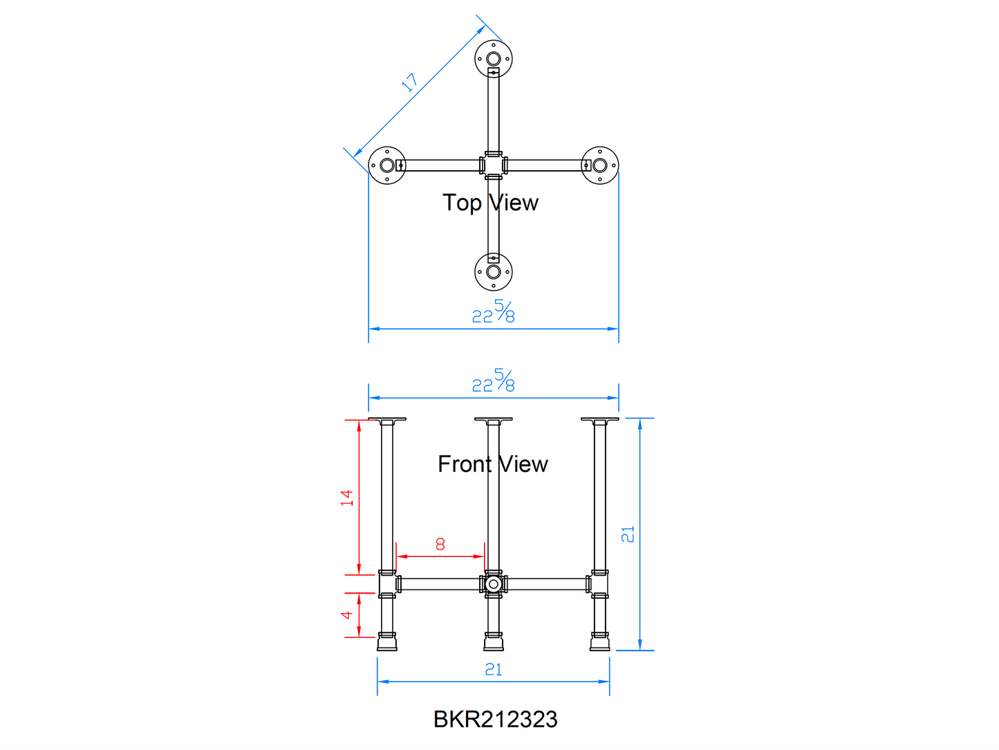 pipe end table legs