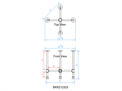 pipe end table legs