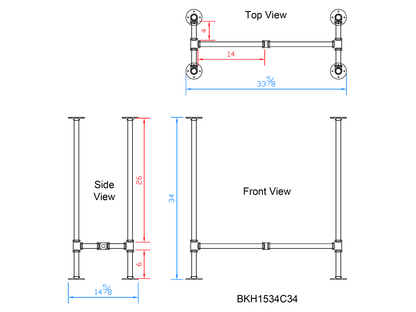 pipe table legs