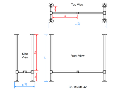 pipe table legs