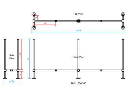 pipe table legs