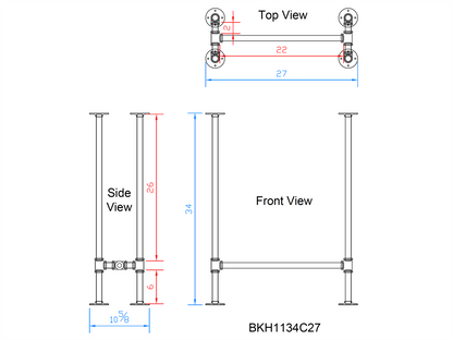 sofa pipe table legs