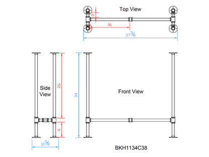 sofa pipe table legs