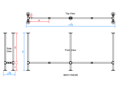 sofa pipe table legs