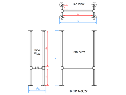 pipe table legs