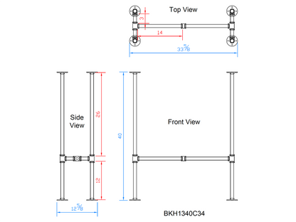 pipe table legs