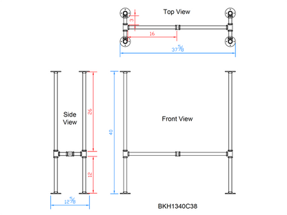 pipe table legs