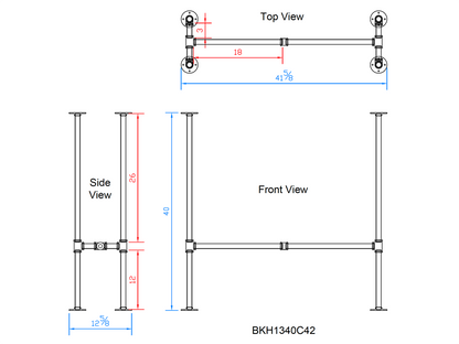 pipe table legs