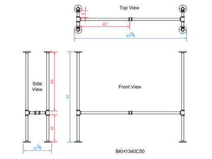 pipe table legs