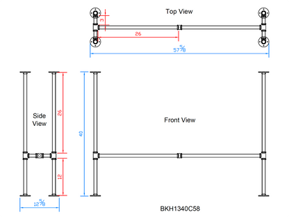 pipe table legs