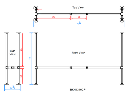 pipe table legs