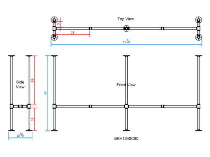 pipe table legs