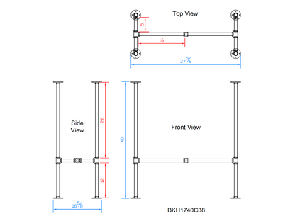 pipe table legs