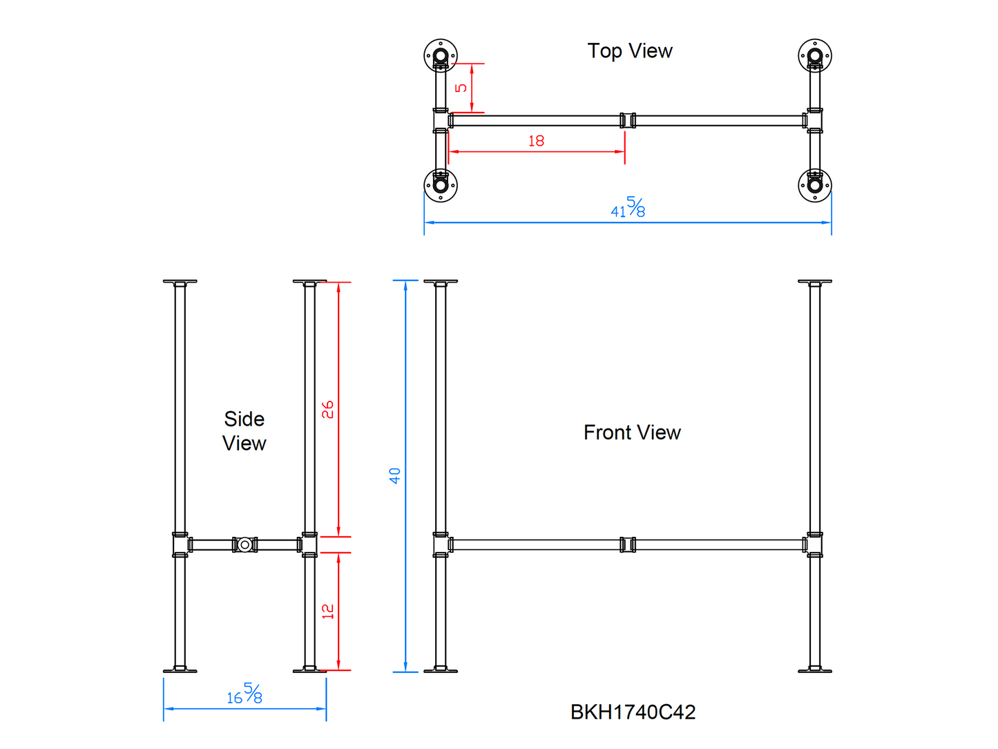 pipe table legs