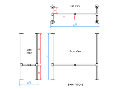 pipe table legs