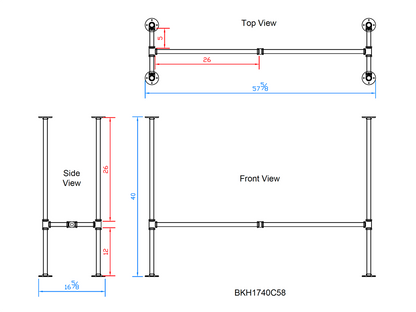 pipe table legs