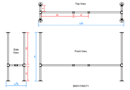 pipe table legs