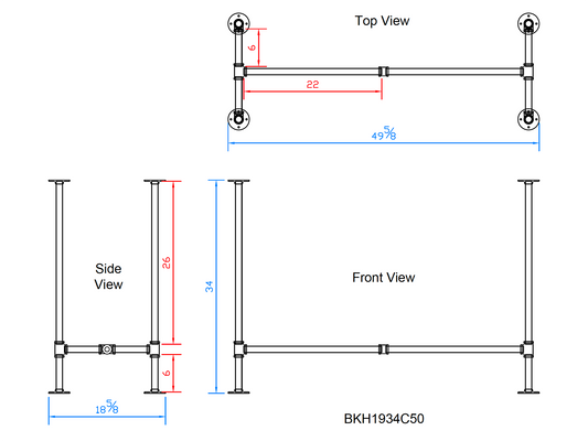 pipe table legs