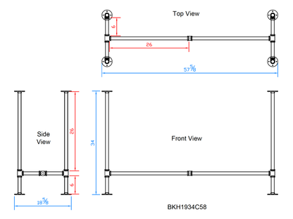 pipe table legs